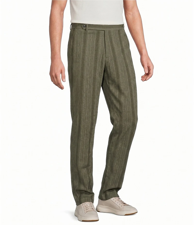 Murano Seville Collection Stripe Zac Fit Suit Separates Dress Pants