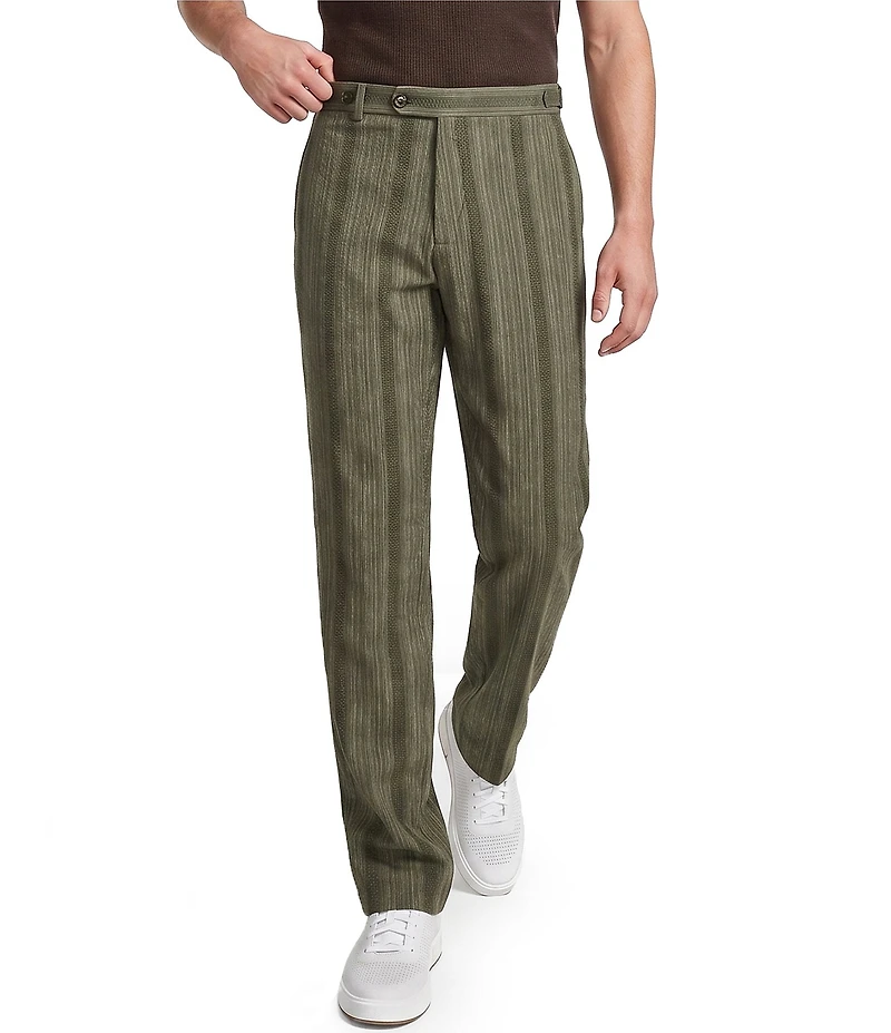 Murano Seville Collection Stripe Zac Fit Suit Separates Dress Pants
