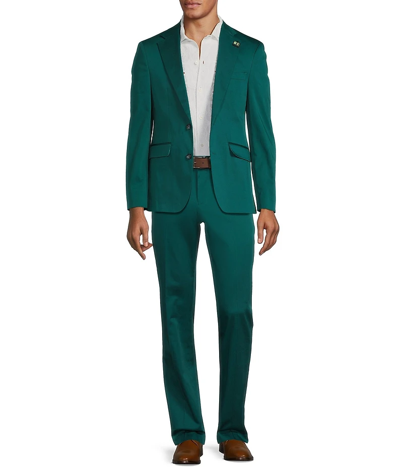 Murano Shape of Water Collection Alex Slim Fit Sateen Suit Separates Dress Pants