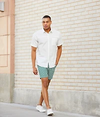 Murano Shape of Water Collection Jacquard 5.5#double; Inseam Shorts