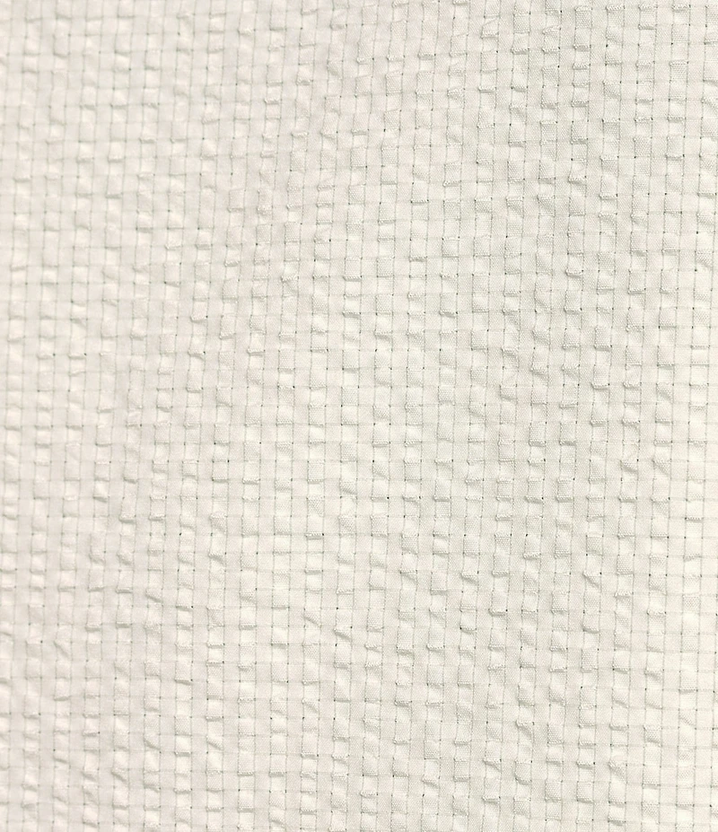 Murano Shape of Water Collection Slim Fit Pieced Seersucker Short Sleeve Woven Shirt