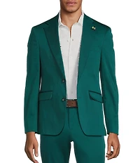 Murano Shape of Water Collection Slim Fit Sateen Suit Separate Jacket