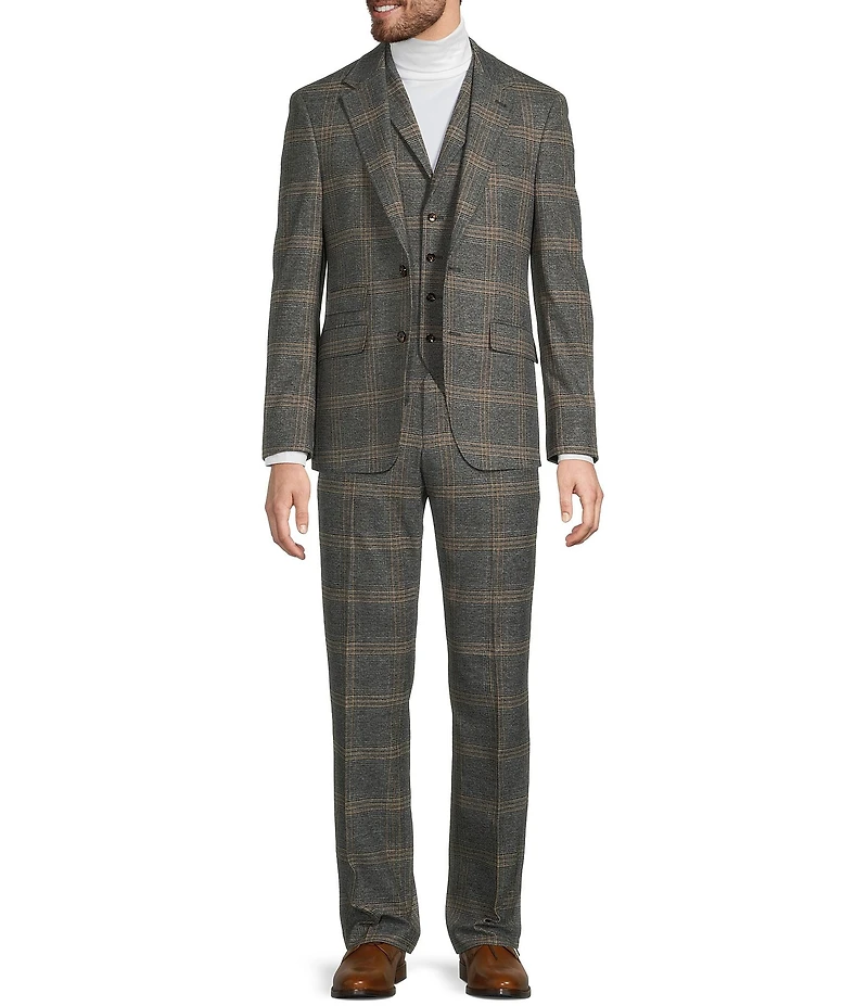 Murano Shawl Plaid Suit Separates Vest