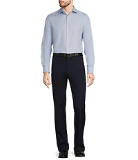 Murano Slim Fit Crosshatch Long Sleeve Woven Shirt