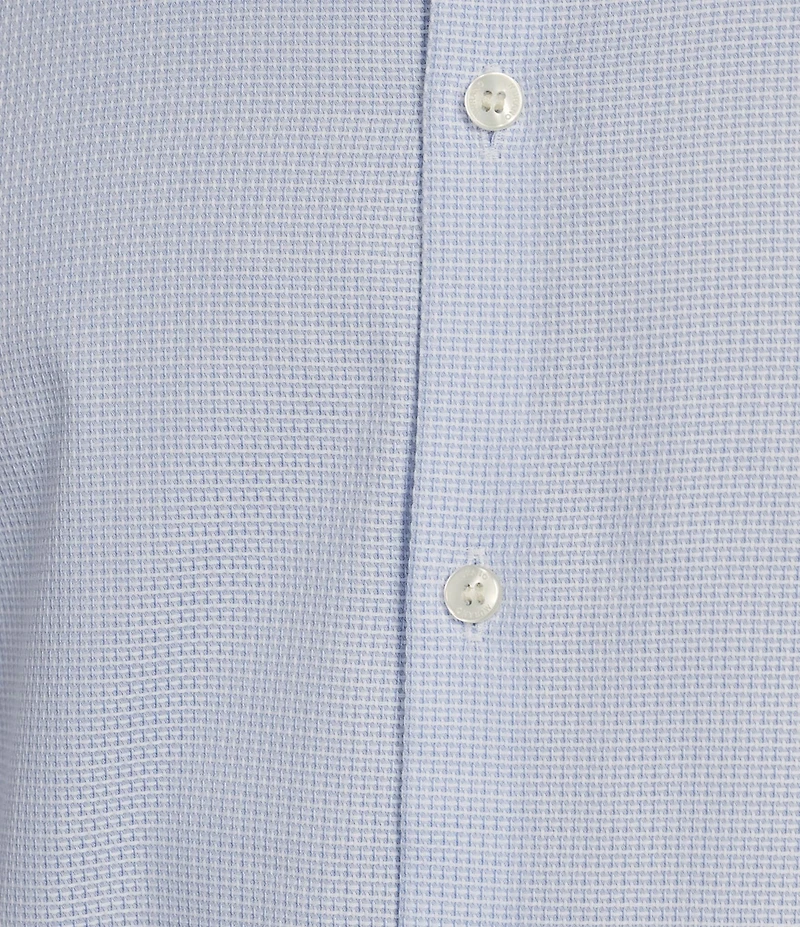 Murano Slim Fit Crosshatch Long Sleeve Woven Shirt