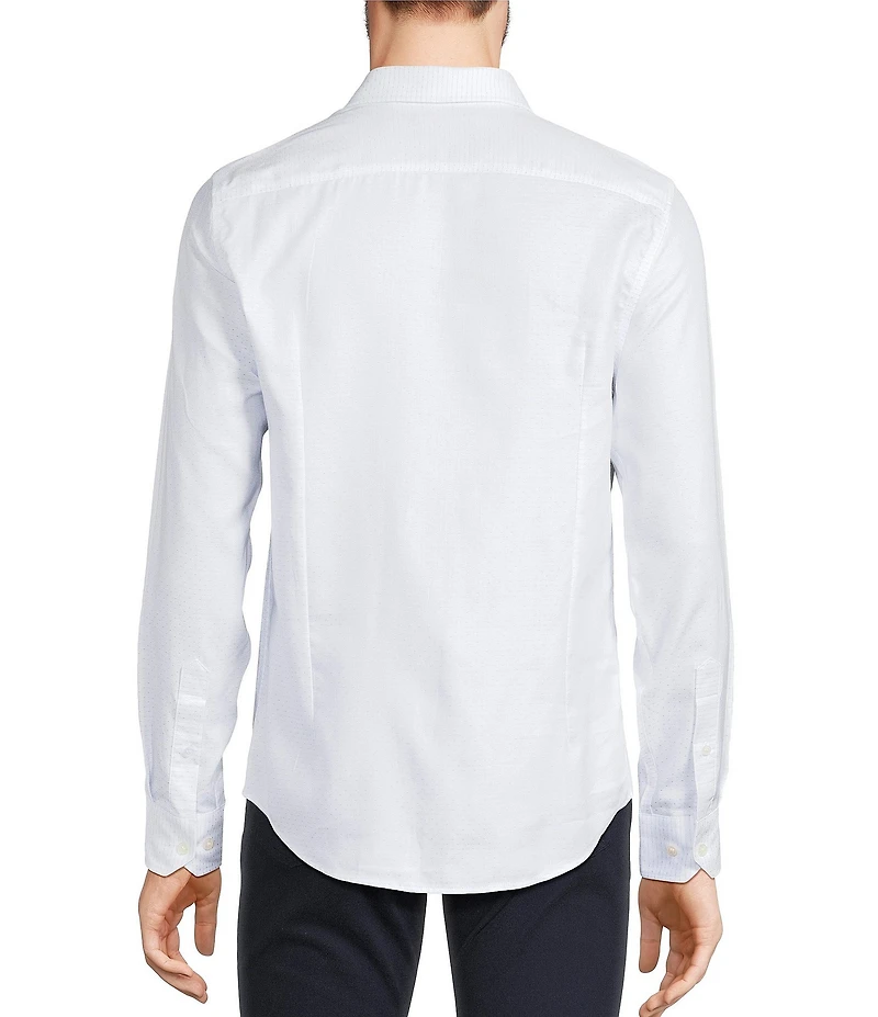 Murano Slim Fit Diamond Dobby Long Sleeve Woven Shirt