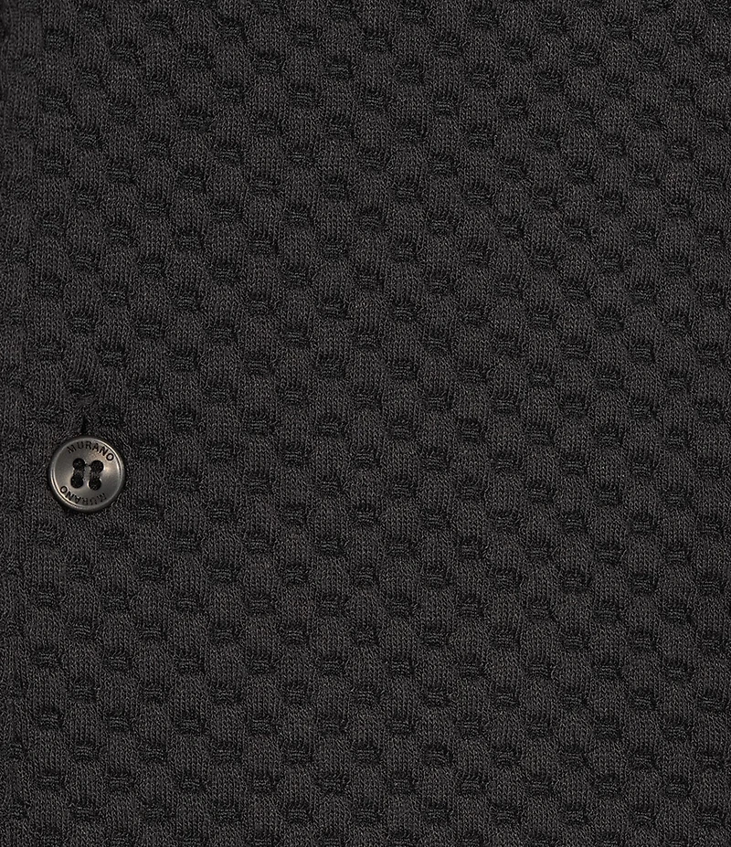 Murano Slim Fit Dual Pocket Textured Short Sleeve Woven Camp Shirt