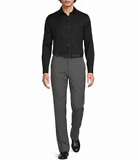 Murano Slim Fit Floral Jacquard Long Sleeve Woven Shirt
