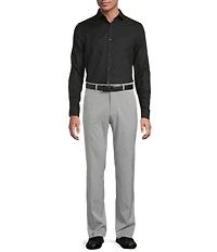 Murano Slim Fit Floral Jacquard Long Sleeve Woven Shirt