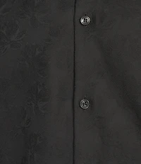 Murano Slim Fit Floral Jacquard Long Sleeve Woven Shirt