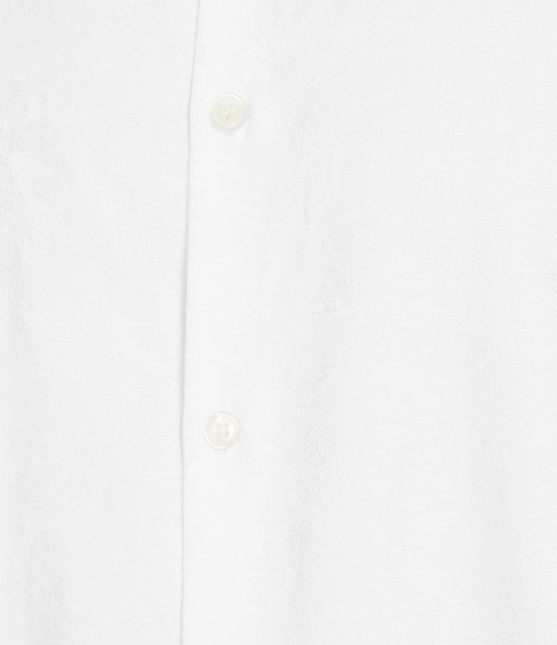 Murano Slim Fit Floral Jacquard Long Sleeve Woven Shirt