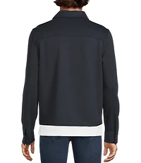 Murano Slim Fit Knit Twill Shirt Jacket