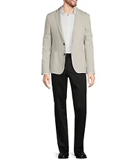 Murano Slim Fit Patterned Knit Suit Separates Blazer