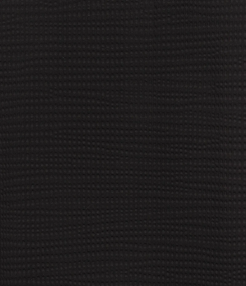 Murano Slim Fit Performance Solid Short Sleeve Coat Front Woven Shirt