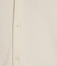 Murano Slim Fit Performance Solid Short Sleeve Coat Front Woven Shirt