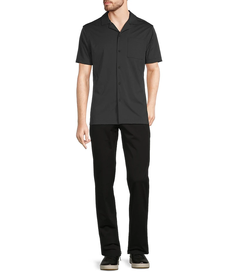 Murano Slim Fit Performance Stretch Short Sleeve Woven Camp Shirt
