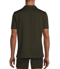 Murano Slim Fit Performance Stretch Short Sleeve Woven Camp Shirt