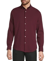 Murano Slim Fit Performance Stretch Solid Long Sleeve Woven Shirt