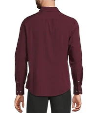 Murano Slim Fit Performance Stretch Solid Long Sleeve Woven Shirt