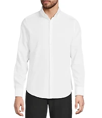 Murano Slim Fit Performance Stretch Solid Long Sleeve Woven Shirt