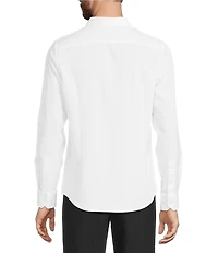 Murano Slim Fit Performance Stretch Solid Long Sleeve Woven Shirt