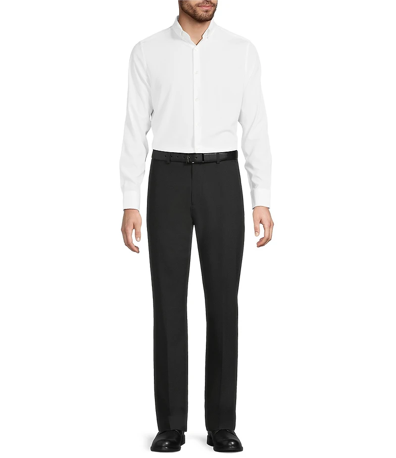 Murano Slim Fit Performance Stretch Solid Long Sleeve Woven Shirt