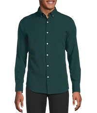 Murano Slim Fit Performance Stretch Solid Long Sleeve Woven Shirt