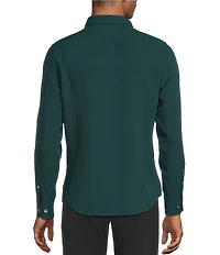 Murano Slim Fit Performance Stretch Solid Long Sleeve Woven Shirt
