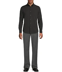 Murano Slim Fit Performance Stretch Solid Long Sleeve Woven Shirt