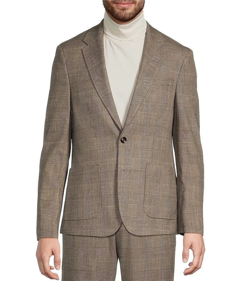 Murano Slim Fit Plaid Suit Separates Jacket