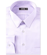 Murano Slim-Fit Point Collar Sateen Dress Shirt