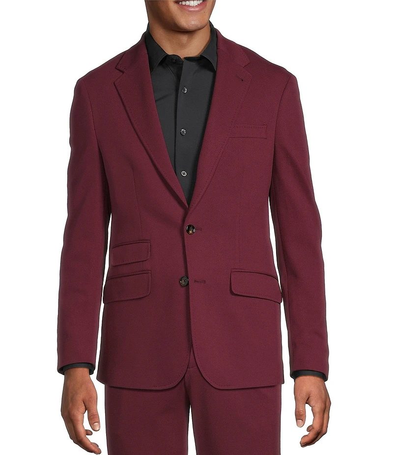 Murano Slim Fit Solid Knit Suit Separates Jacket