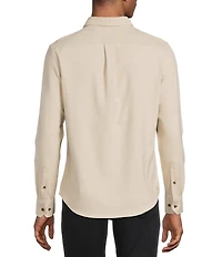 Murano Slim Fit Solid Long Sleeve Woven Shirt