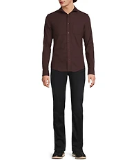 Murano Slim Fit Solid Long Sleeve Woven Shirt
