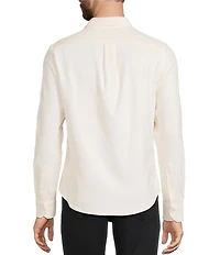 Murano Slim Fit Solid Long Sleeve Woven Shirt