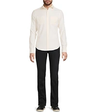 Murano Slim Fit Solid Long Sleeve Woven Shirt