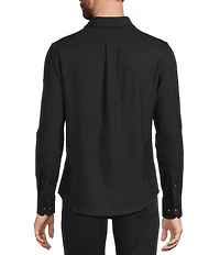 Murano Slim Fit Solid Long Sleeve Woven Shirt