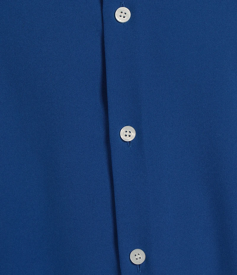 Murano Slim Fit Solid Performance Stretch Short Sleeve Woven Shirt