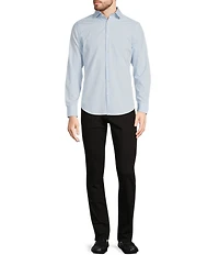 Murano Slim Fit Solid Performance Stretch Long Sleeve Woven Shirt