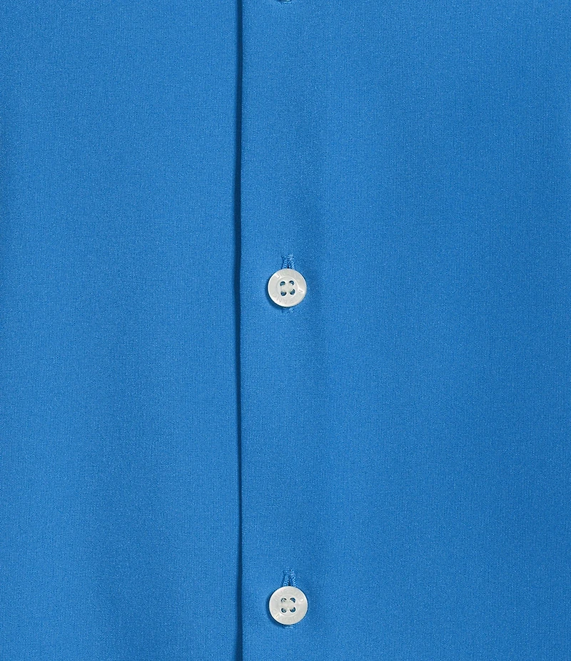 Murano Slim Fit Solid Performance Stretch Short Sleeve Woven Shirt