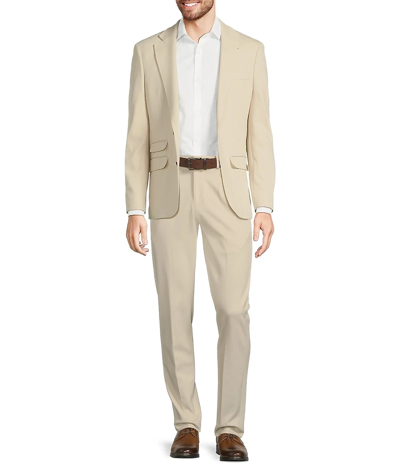 Murano Slim Fit Solid Textured Knit Blazer