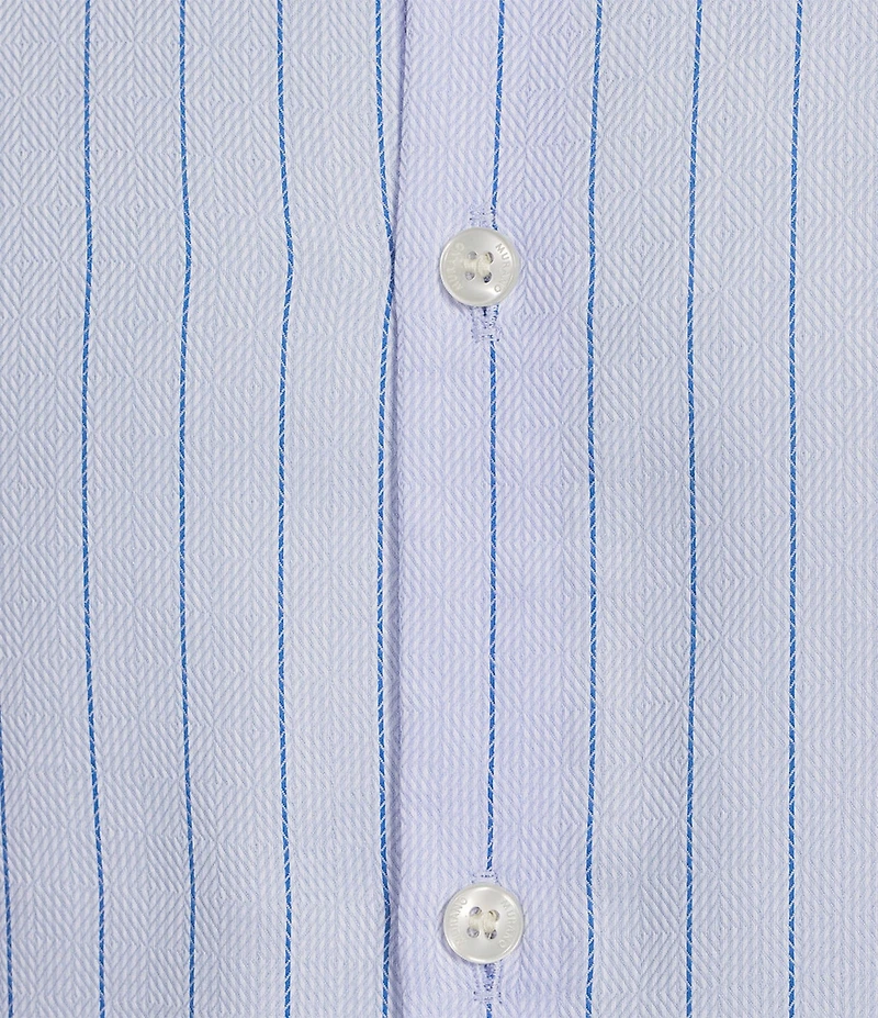 Murano Slim Fit Vertical Stripe Dobby Long Sleeve Woven Shirt