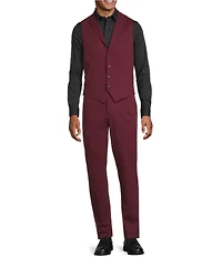 Murano Solid Knit Suit Separates Shawl Vest