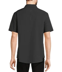 Murano Solid Poplin Short Sleeve Woven Shirt