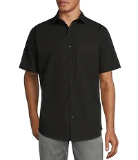 Murano Solid Poplin Short Sleeve Woven Shirt