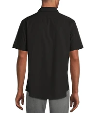 Murano Solid Poplin Short Sleeve Woven Shirt