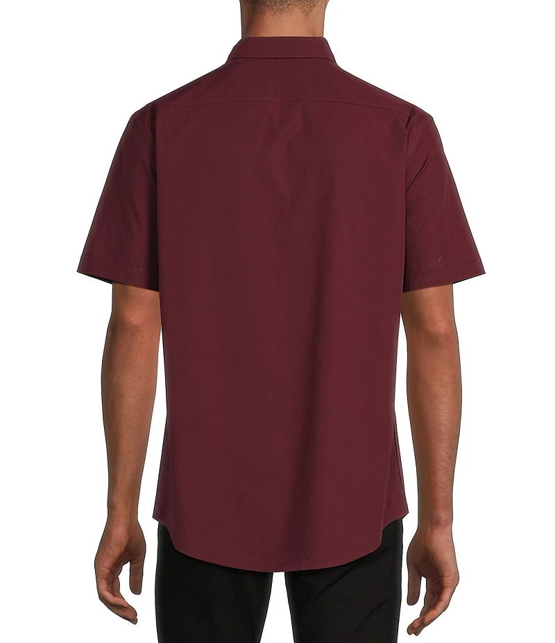 Murano Solid Poplin Short Sleeve Woven Shirt