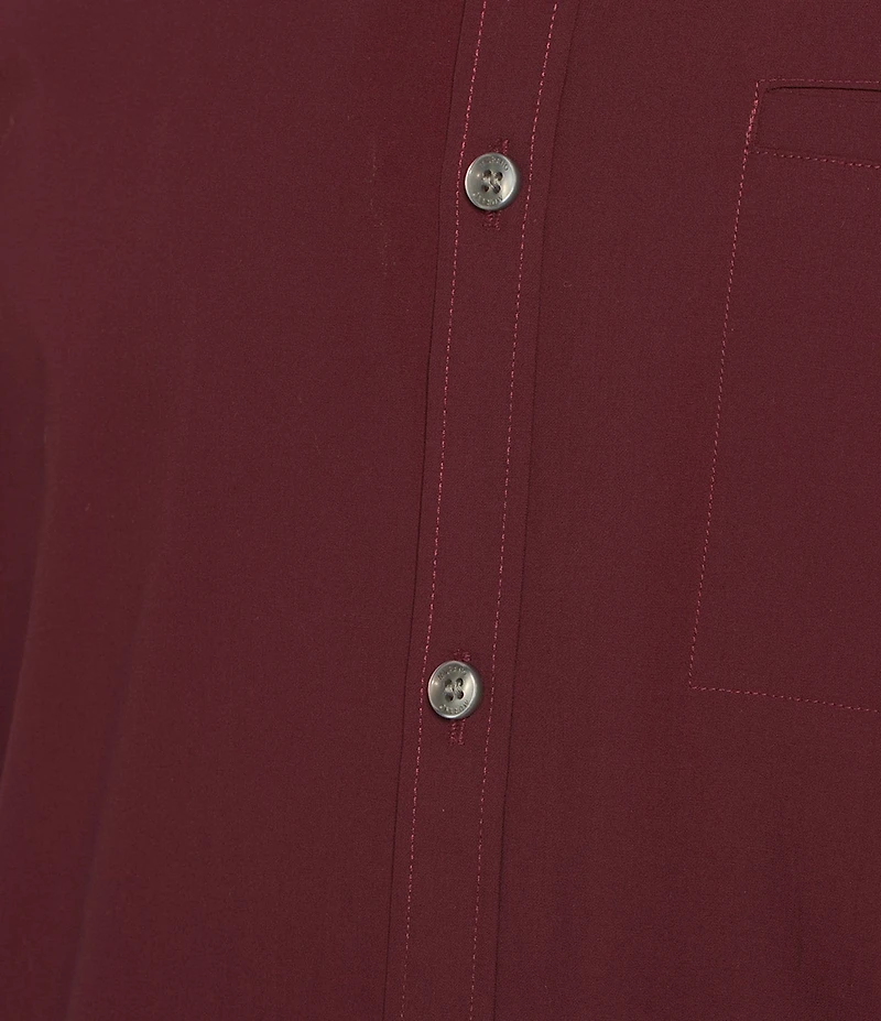 Murano Solid Poplin Short Sleeve Woven Shirt