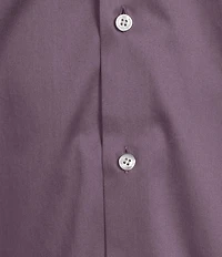 Murano Solid Sateen Long Sleeve Woven Shirt