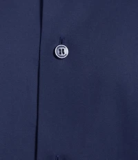 Murano Solid Sateen Long Sleeve Woven Shirt
